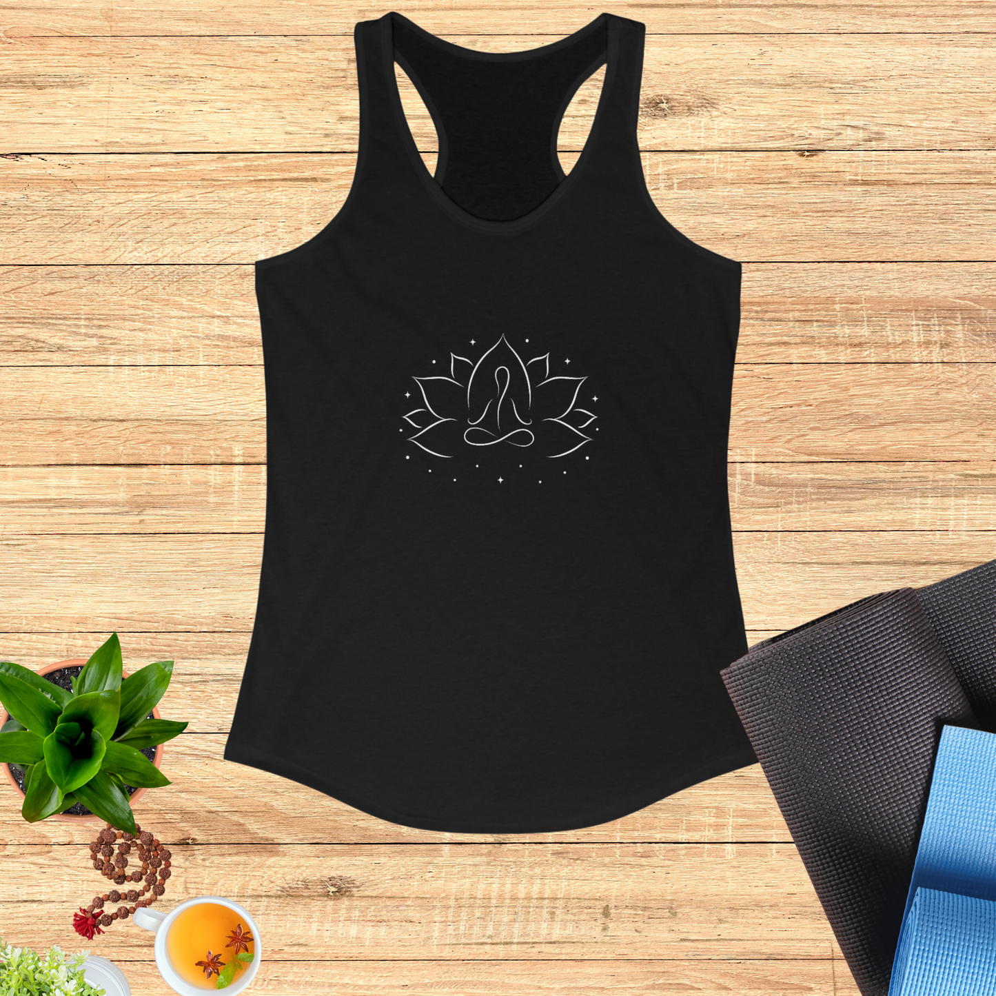 Lotus Meditation Minimalist Tank