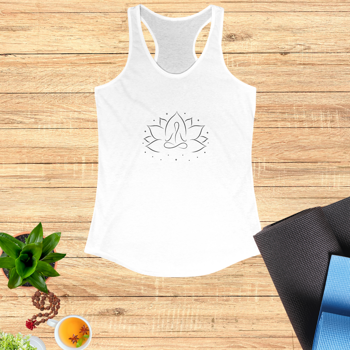 Lotus Meditation Minimalist Tank