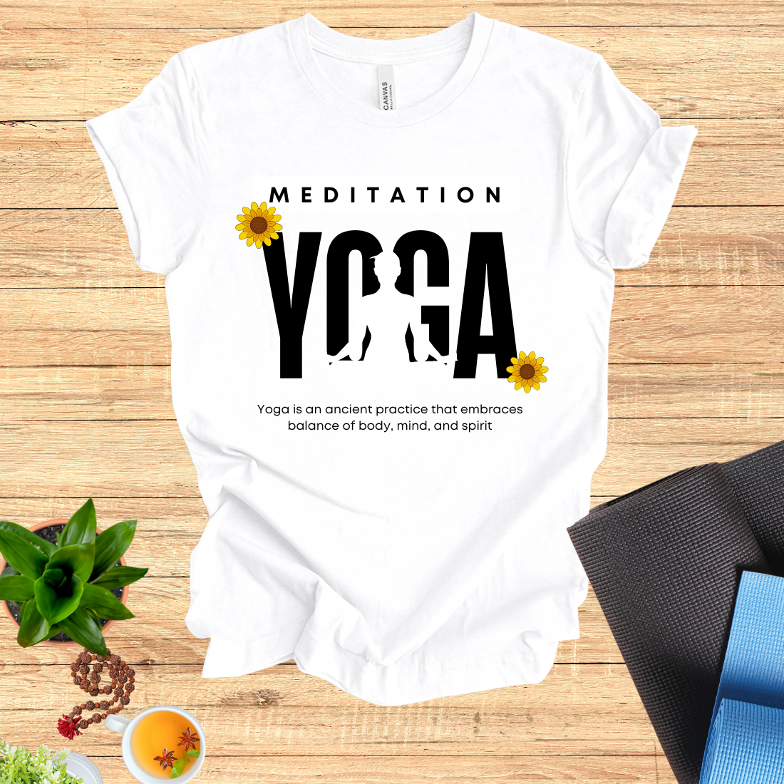 Meditation Bloom Yoga TEE